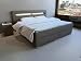 Produktbild SAM® Design Boxspringbett mit Samolux®-Bezug in Grau, LED-Beleuchtung, Bonellfederkern-Matratze, Box mit Nosag-Unterfederung, extra dickem Topper, optimale Einstiegshöhe, 180 x 200 cm [521406]