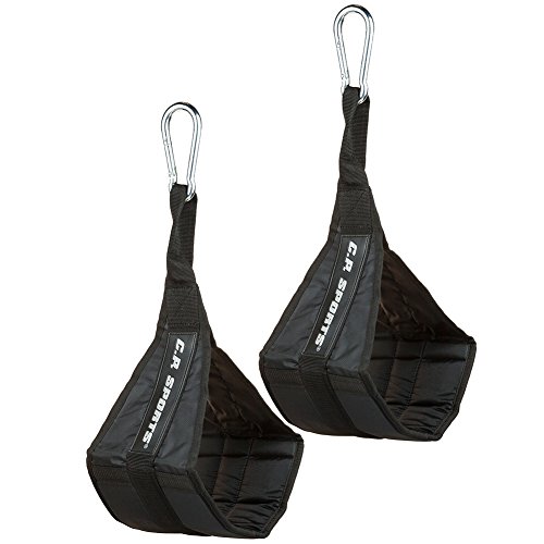 C.P. Sports Zughilfen Profi Bauchtrainingsschlaufen, Schwarz, One size, 38761