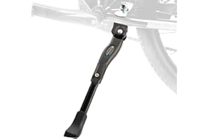 TOPCABIN Bike Kickstand Adjustable Aluminium Alloy Bicycle Kickstand Bike Side Kickstand Fit for 14"-16"-18"-20"-22"-24”-29” Mountain Bike/700 Road Bike