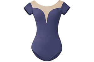 ROYAL SMEELA justaucorp danse classique femme body de danse classique pour femme justaucorps ballet adulte justaucorps danse manche courte justaucorps gymnastique gym body danse femme body danseuse