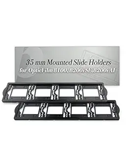Plustek 2 x 35 mm Mounted Slide Holders (Positive), for OpticFilm 72~82 Series use only (8100 & 8200i se & 8200i ai)