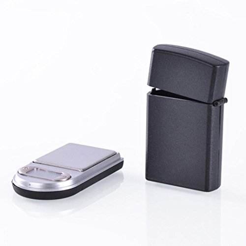 Mini Scale, HARRYSTORE 0.01-200g Mini Feuerzeug Form Kreative Stil Digital Taschen Skala - 5