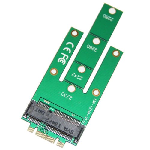BlueBeach® NGFF M.2 PCI-E 2 Lanes zu MSATA 50mm Mini PCI-E 18 + 8 SSD Festplatten - 2