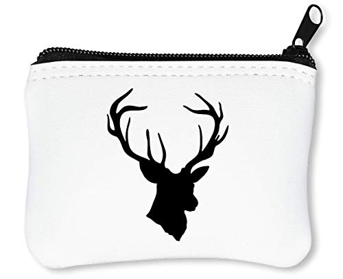 Preisvergleich Produktbild Deer Horns Car Sticker Reißverschluss-Geldbörse Brieftasche Geldbörse