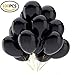 Produktbild Fecedy Luftballons, 30,5 cm, Schwarz glänzend, aus Latex, 100 Stück pro Packung
