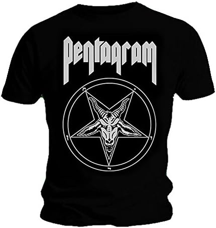 Official T Shirt PENTAGRAM Black Death Metal RELENTLESS Silver XL