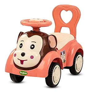 Baybee Ryzie Kids Car, Ride-On Baby Car with Back Rest & Storage | Push Car Rider with Smooth Wheels Baby Car Suitable for Boys & Girls Age 1-3 Years