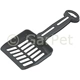 Katzenstreuschaufel groß Streu Kot Schaufel Löffel mit Kratzer Katzen (anthrazit)