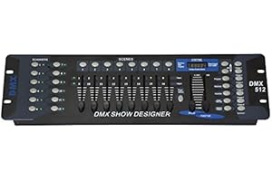 SATKIT Mesa Controladora de Luces DMX 512 192 Canales programable para iluminacion y DJ