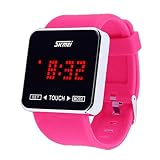 NEEKY Herren Armbanduhr,Sportuhren,Smartwatch,Für Unisex Fitness Uhren - Schrittzähler,Jungen Mädchen Sport Watch des Touch Screen Digital LED