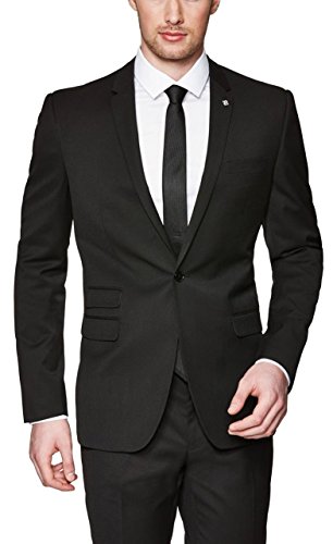 Menjestic Men Slim Fit Designer Jet Black Blazer RS.1999 (71.00% Off) - Amazon