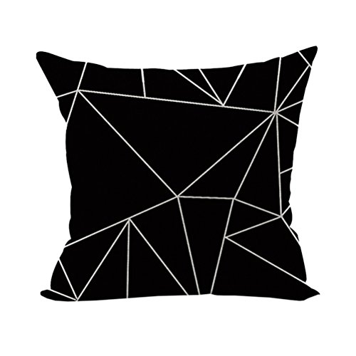 Nunubee Geometrische Muster Kissenbezug Dekokissen Haus Dekoration weich Quadrat Sofa Kissen Stil 6