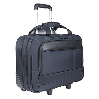 Mobilis Trolley Sacoche à roulettes pour ordinateur portable 14-16" - Bleu marine et noir