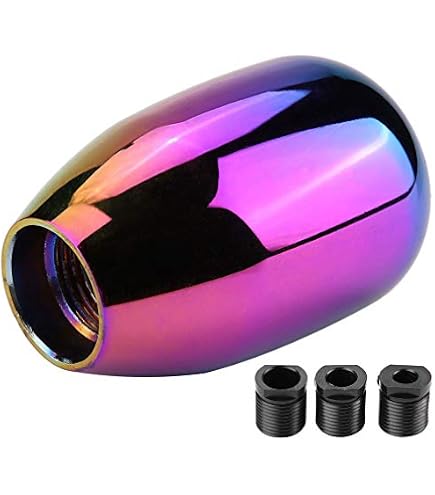 Fydun Manopola Cambio Universale In Lega Di Alluminio - Pomello Leva 13 Cm - Colori: Argento, Nero, Blu, Rosso, Grigio - 5