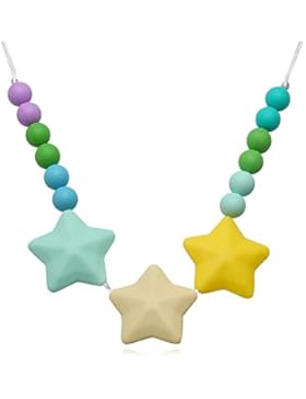 Epinki Mode Baby Kette Lebensmittelechtes Silikon Zahnen Anhänger Halskette Geometrie Bunte Chewelry Mama Kette...