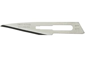 Swann-Morton 0203 Kohlenstoffstahl Chirurgische Skalpellklinge, Steril, Größe #11, Einzelne Folienverpackung, 100 Stück