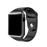 Smart Watch Touchscreen Armbanduhr Handy-uhr Sport Smartwatch Uhr Wasserdicht Fitness Intelligente Smart Uhr Watch Bluetooth Phone, IP54 Waterproof, Dust Proof, Telefon Kompatible IOS Andriod(black)