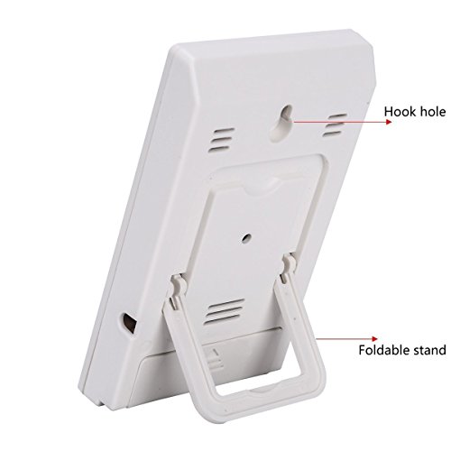 BeGrit Innen Hygrometer Thermometer für Baby-Raum-Temperatur Feuchtigkeit Feuchte Überwachung, digital einfach Sofort mit Lächeln / Unhappy Emotion Icon lesen - 6