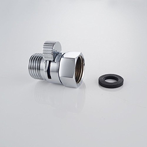 KES K1140B Duschkopf Shut-Off Ventil, Massiv Messing, Verchromt, Silber - 2