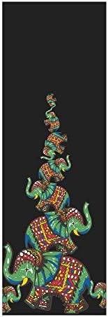 ASJ Yoga Mat. Non-slip, Sweat-absorbing, Portable, Machine Washable, Mat/Towel Designed to Grip Best!. Ideal for Hot Yoga, Bikram, Ashtanga, and Sweaty Practice 183*61CM (Wonder Garden)