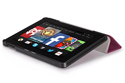 MoKo Fire HD 7 2014 Hülle – Ultra Slim Lightweight Schutzhülle Smart Cover mit Auto Schlaf / Wach Funktion und Standfunktion für Amazon Kindle Fire HD 7.0″ (4. Generation – 2014 Modell), Violett (Nicht für Fire 7 2015) - 5