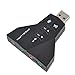 Price comparison product image Audio Card Converter Double Sound Card Virtual 7.1 Channel USB 2.0 Audio Adapter