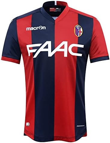 Bologna FC 1909 ® Original Macron Home Jersey (Kurzarm) – Unisex (BFC home football shirt – Official Merchandise Gift/Present Fan Shirt (Authentic Memorabilia · Serie A Italy Fan Jersey Home Shirt (2016/2017 Season), 2016/2017