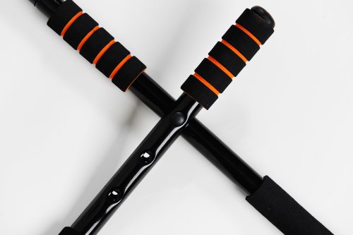 Trend-Welt Türreck Klimmzugstange verstellbar in der Tiefe für alle Türrahmen, Schwarz, Multigym - 2