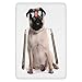 Produktbild Bathroom Bath Rug Kitchen Floor Mat Carpet,Pug,Ninja Puppy with Nunchuk Karate Dog Eastern Warrior Inspired Costume Pug Image Decorative,Cream Black Gold,Flannel Microfiber Non-slip Soft Absorbent