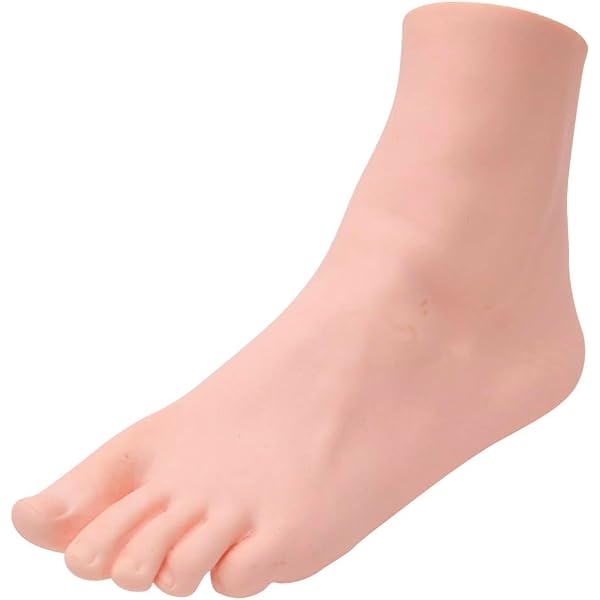 Silikon-Übungsfuß Für Nageldesign – Weich, Flexibel, Realistisches Fußmodell Für Pediküre-Training