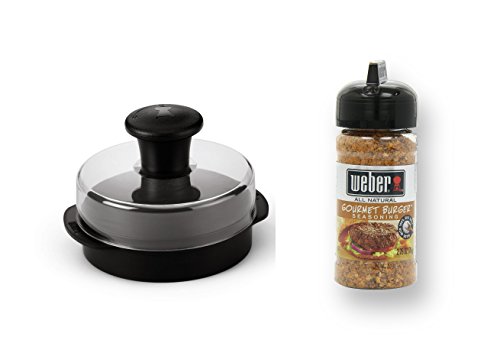 Weber Original ® Burger Presse | Hamburgerpresse + Weber Seasoning Gourmet Burger Gewürz