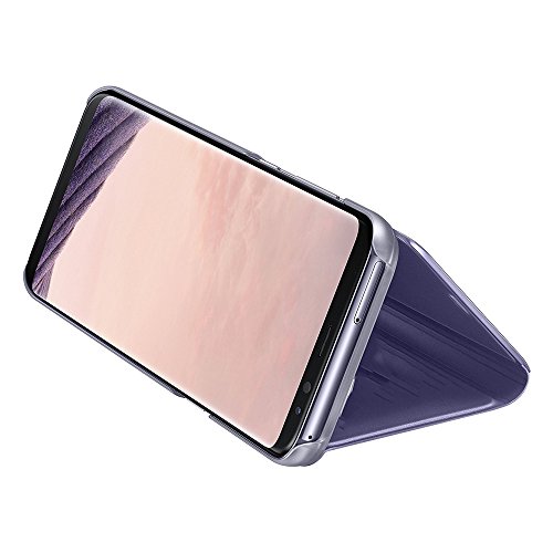 COQUEÂ®Clear View Standing Case con custodia a specchio Flip Case per Huawei P20 Pro(Viola)