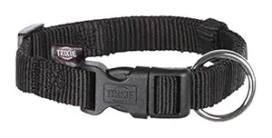 Trixie Classic Collar, S?M Pack of 2 (Black)