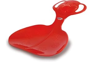 Jamara 460372 red 460372-Snow Play Snow Glider Easy Grip, Bear Shape on Handle, Lightweight, Durable