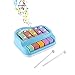 Produktbild Kinder Piano mit 5 Taste, YKS Bunte Stabspiel Schlaginstrument Kinder Piano Musikinstrument Keyboard Spielzeug Kinderpiano Klavier für Kleinkinder Frühe Pädagogische für Kinder (Blau)