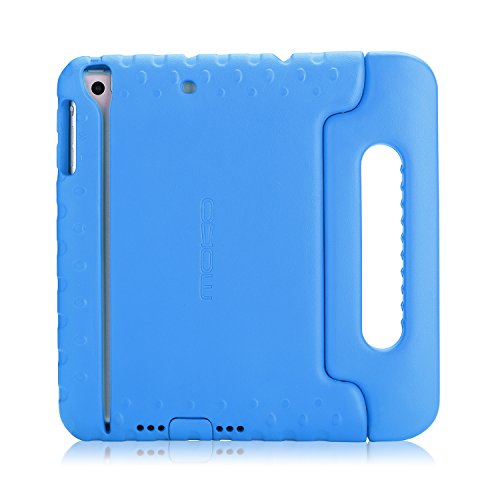MoKo Hülle für iPad Mini 3 / 2 / 1 – Superleicht EVA Stoßfest Kinderfreundlich Kinder Schutzhülle mit umwandelbarer Handgriff Handle und Standfunktion für Apple iPad Mini 3/2/1, Blau (Nicht für Mini 4) - 2