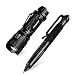 Produktbild Morpilot taktische Taschenlampe mit taktischer Stift ,Outdoor Survival Tool ,5 Modus 400LM Beleuchtung und Multifunktionem Pen, Ideal für Wandern, Camping, Laufen mit Hunde(AA-Batterie enthalten)