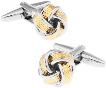 MasGemelos Cufflinks Gold and Silver Knot Cufflinks
