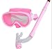 Produktbild Hivel Kinder Schnorchel Set Taucherbrille Tauchermaske Snorkeling Swimming Diving Schwimmbrille - Rose