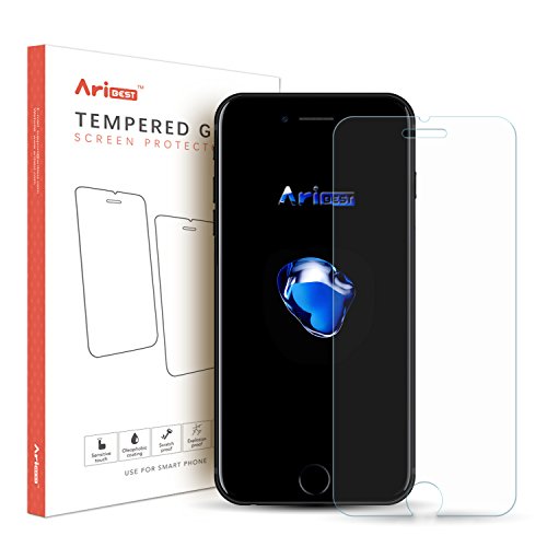 iPhone 7 Panzerglas Schutzfolie [3 Stück],Aribest Ultra-klar Panzerglas Schutzfolie für iPhone 7 3D Touch Kompatibel (0.25mm HD Ultra Clear) - 6