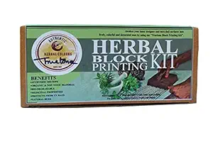 Herbal Block Printing kit, Block Printing Kit for Beginners, Natural Dye Printing Paste Kit, Eco-Friendly Block Printing Kit