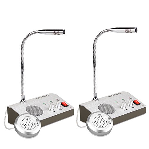 Retevis RT9908 Interphone de Guichet Système d'Interphone Fenêtre à Double Voie Talkie Walkie Pos