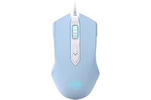 LEXONELEC Wired RGB Gaming Mouse, 2500 DPI 7 Buttons, Ergonomic LED Backlit USB Gamer Mice Computer Laptop PC, Compatible with PC Mac OS Linux - Blue