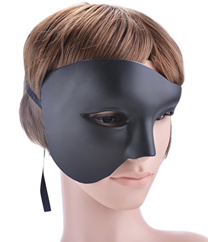 Coofit Phantom der Oper Maske Venezianische Halbe Gesicht Maske Maskerade Maske für Männer - 5