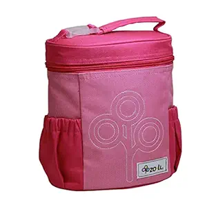 ZoLi Baby Nom Nom Nylon Insulated Lunch Bag for Kids - Pink, One Size (BF12PLYP01)