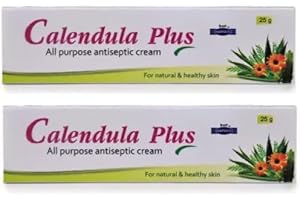NM SELECT Calendula Plus Antiseptic Cream for All Purpose | Minor Burns, Abrasions, Bruises, cuts, Healing | 2 x 25g