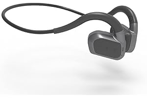 GZCRDZ Cuffie Bluetooth senza fili a conduzione ossea ipx8 Cuffie da nuoto Impermeabili Fitness all'Aperto 32 GB di Memoria Lettore MP3 (Grigio)
