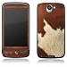 Produktbild HTC Desire Case Skin Sticker aus Vinyl-Folie Aufkleber Kuhfell Look Tiere Braun Weiß