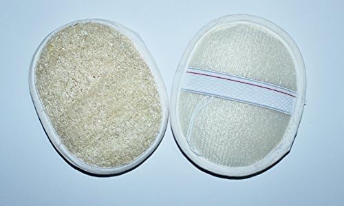 Loofah Body Pad Loofah L5" W4" Natural Loofah 10 pcs/set Plus White Silk Cocoon Balls Facial Skin Care Scrub 10 Pcs.