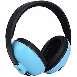Casque Anti Bruit Bébé Oreille Défenseur Sécurité Protection Auditive Cache-Oreilles Réduction de Bruit pour Autisme Enfants 31dB NRR Casque Antibruit pour Dormir Étudier Concerts D'avion Cinéma De Feux D'artifice, Bleu